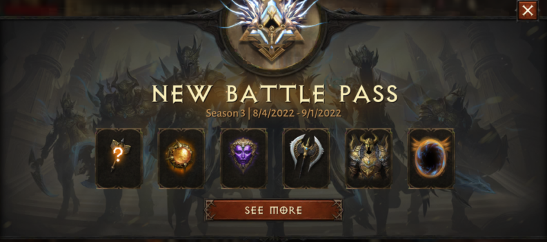 featured image diablo immortal season 3 battle pass mini update