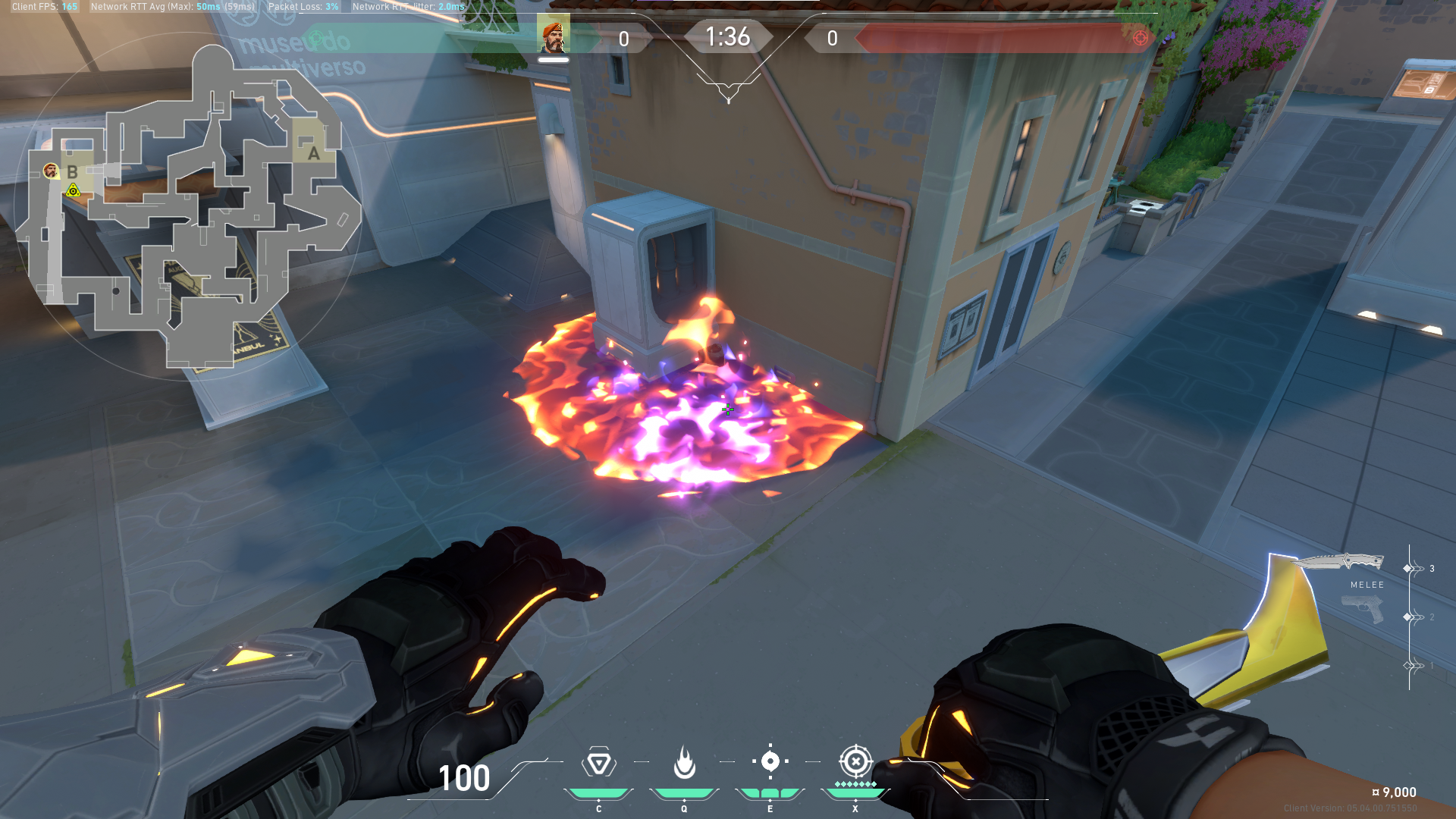 VALORANT: Brimstone Molly Lineups on Pearl (Post-plant)