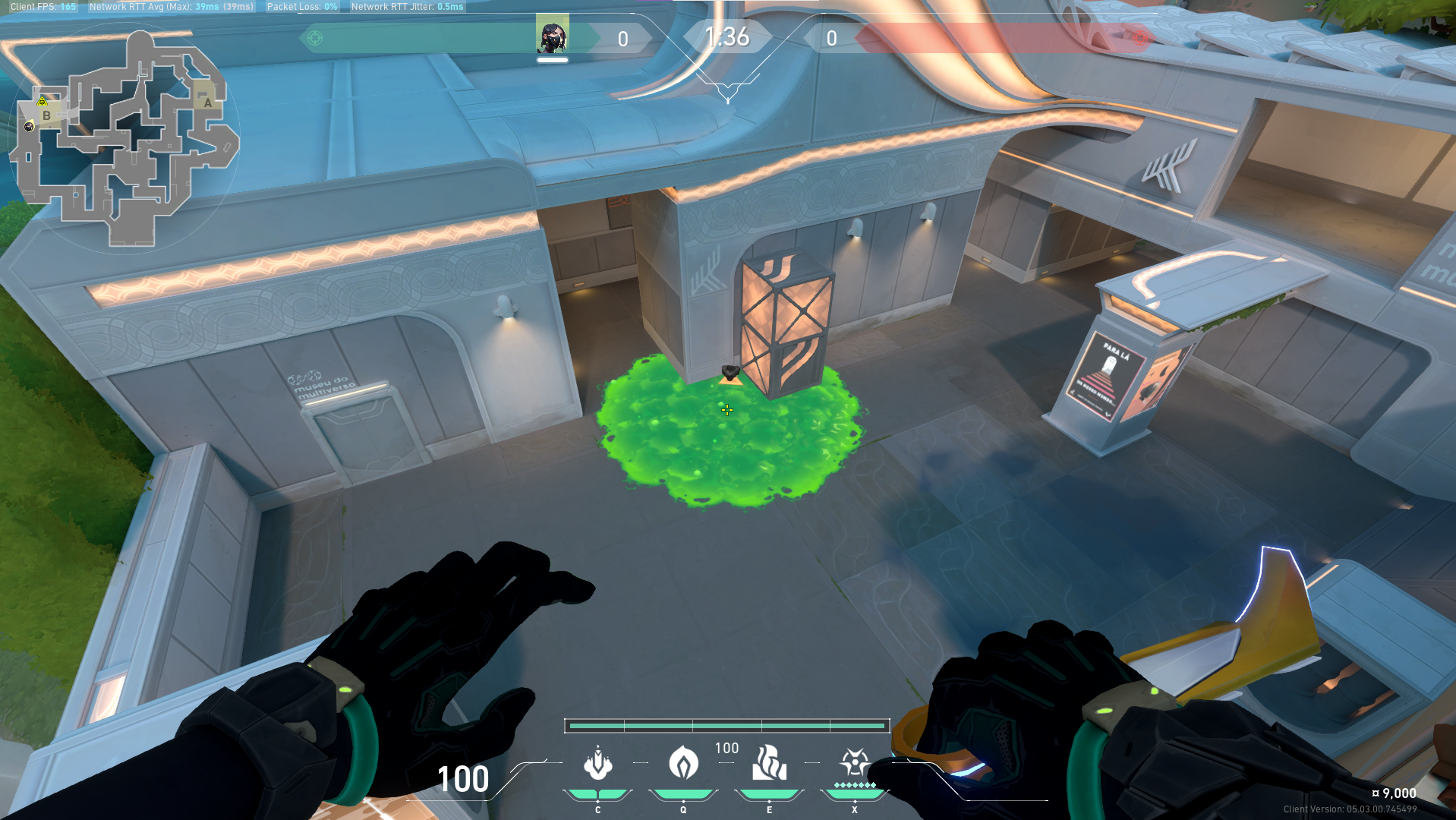 VALORANT: Viper Snake Bite Lineups on Pearl (Post-plant)