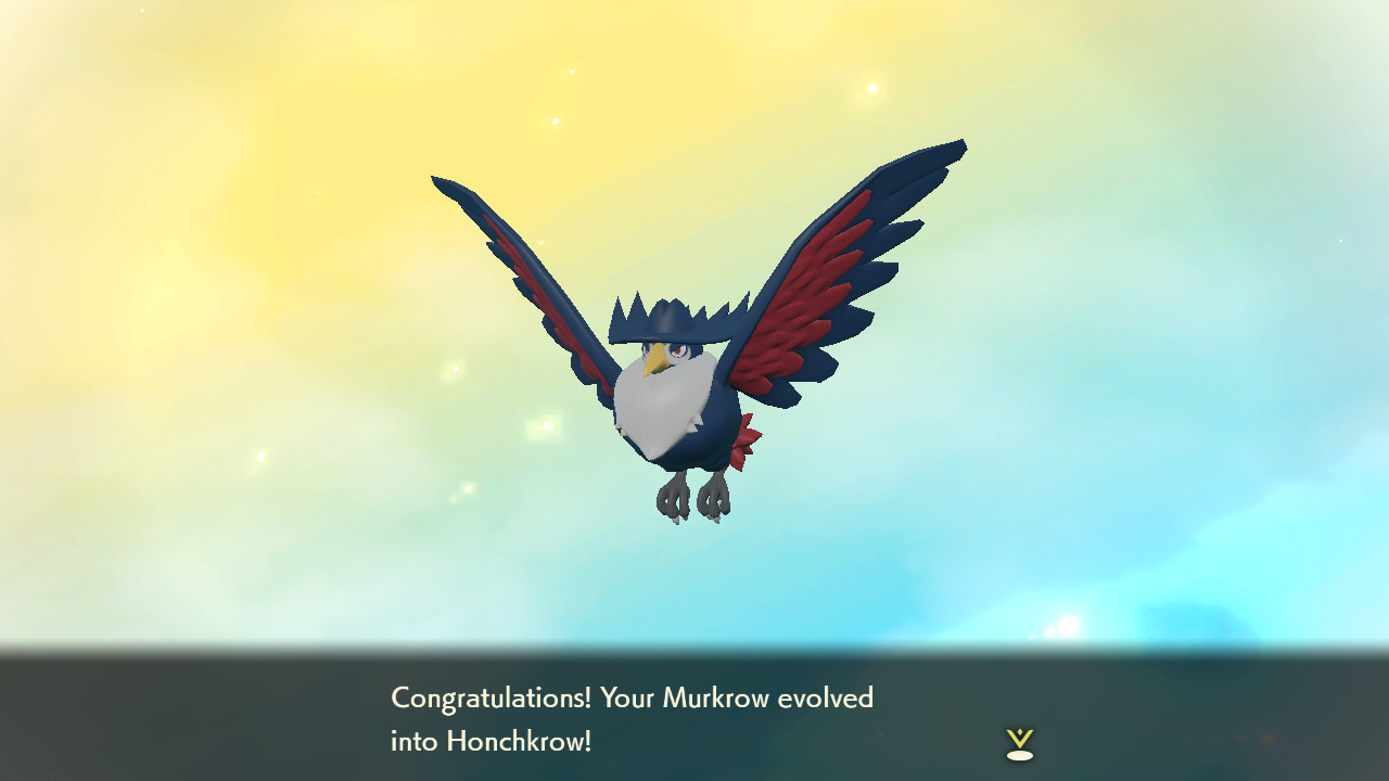 How to Evolve Murkrow to Honchkrow in Pokemon Legends: Arceus
