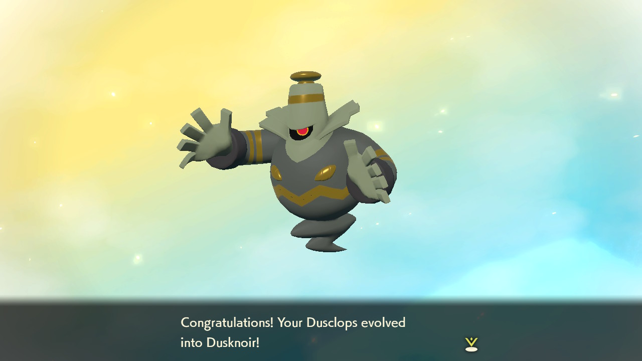 How to Evolve Dusclops into Dusknoir in Pokemon Legends: Arceus