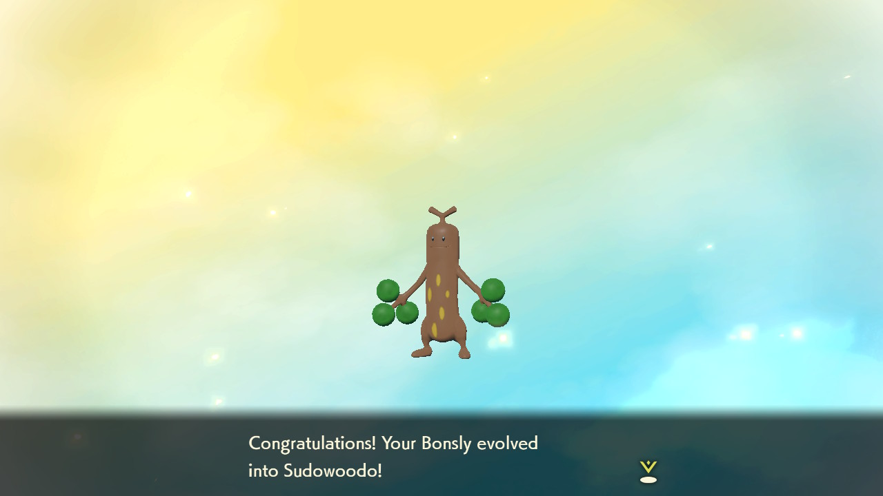 How to Evolve Bonsly into Sudowoodo in Pokemon Legends: Arceus