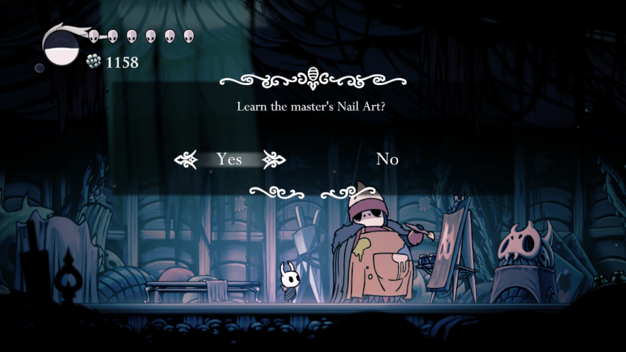 How to Learn the Great Slash Nail Art in Hollow Knight