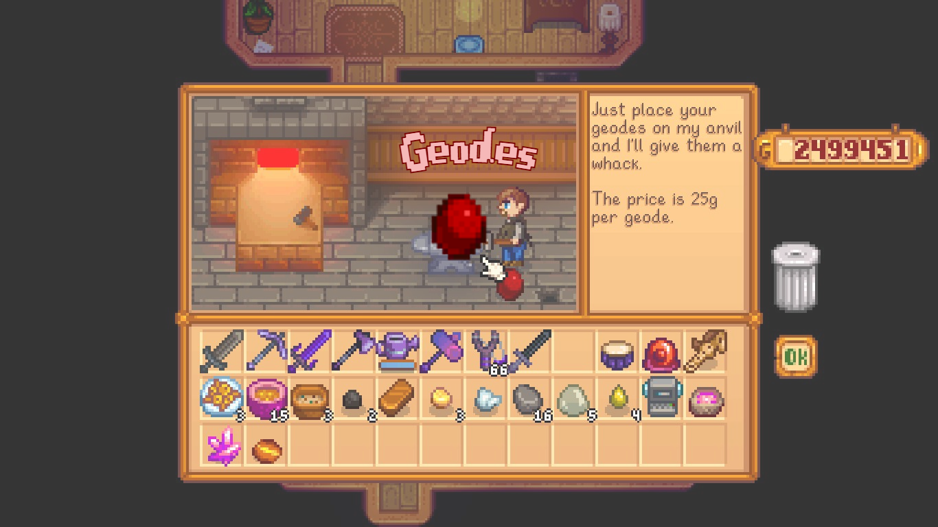 How to Get Geodes in Stardew Valley