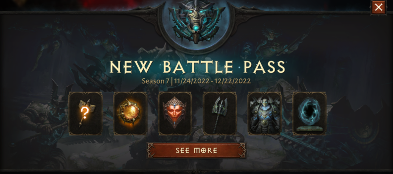 featured image diablo immortal season 7 battle pass rewards list