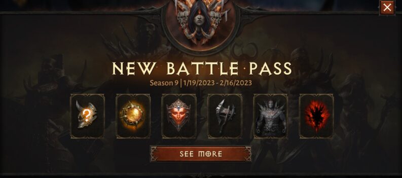 featured image diablo immortal season 9 battle pass rewards list