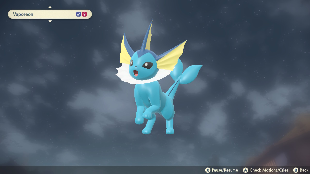 Ultimate Pokémon Legends: Arceus Vaporeon Guide