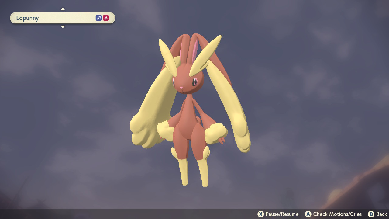Pokemon Legends: Arceus Ultimate Lopunny Guide