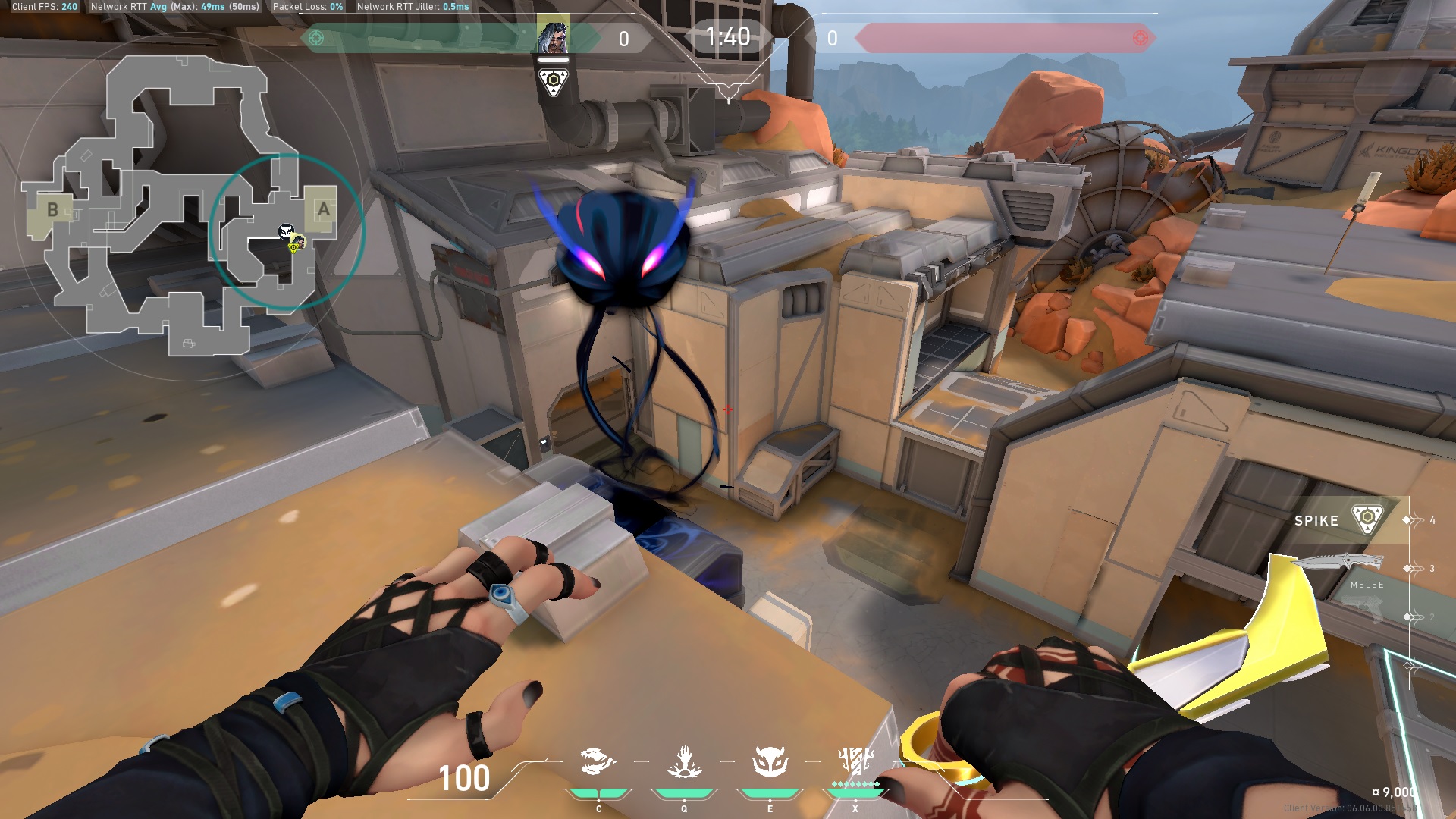 VALORANT: Fade Haunt Lineups on Fracture (Attacking)