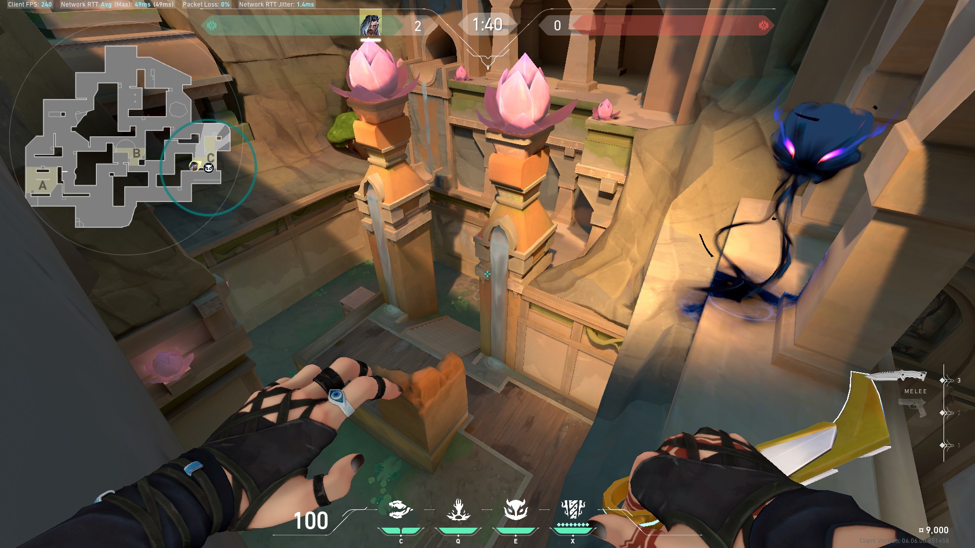 VALORANT: Fade Haunt Lineups on Lotus (Defending)