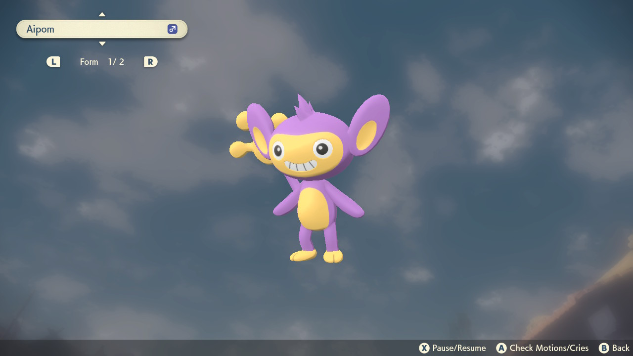 Pokemon Legends: Arceus Ultimate Aipom Guide