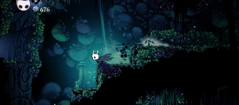 Dashing in Hollow Knight