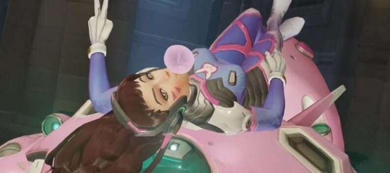 D. Va Overwatch Lounging