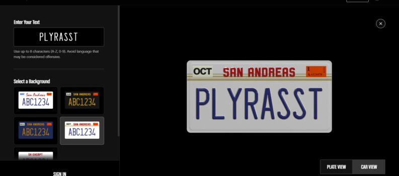 featured image gta 5 how to make custom license plates