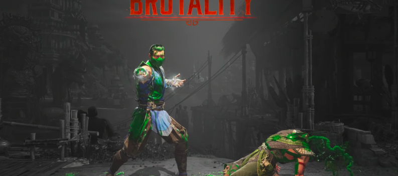 A screenshot of Sub-Zero after performing a Brutality