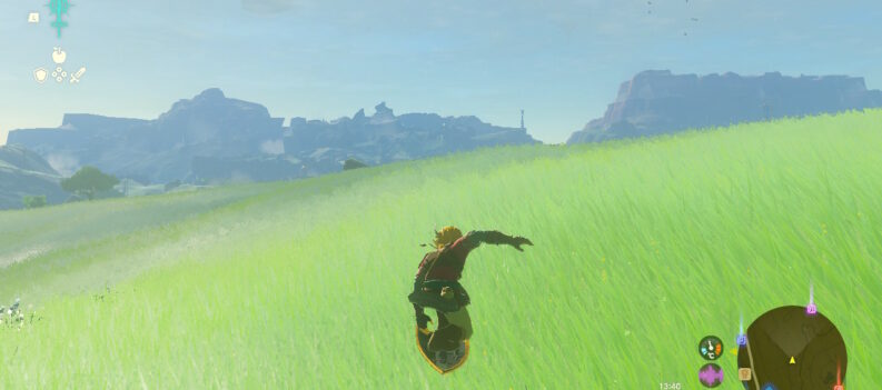 Shield Slide in Tears of the Kingdom