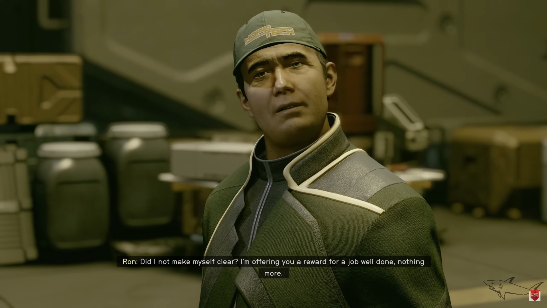 A screenshot of Ron Hope in Starfield.