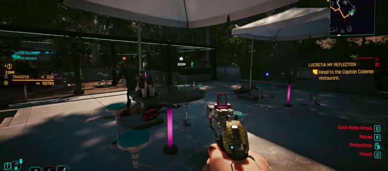 Using a stealth pistol build in Cyberpunk 2077