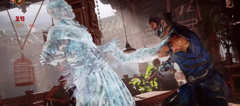 A screenshot of Sub-Zero freezing Geras.
