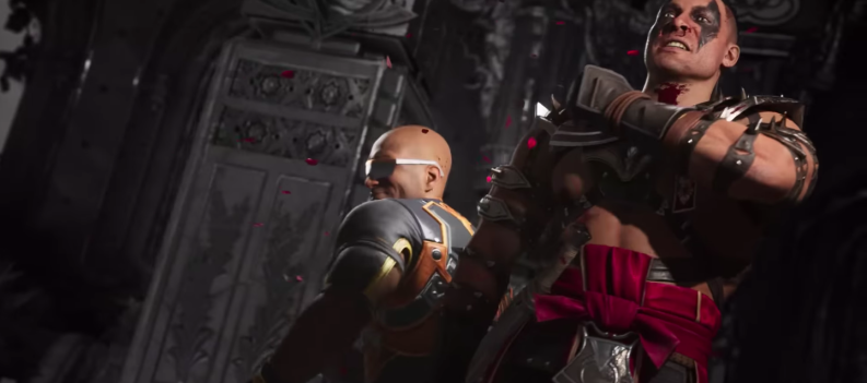 a screen capture of a cutscene in Mortal Kombat 1