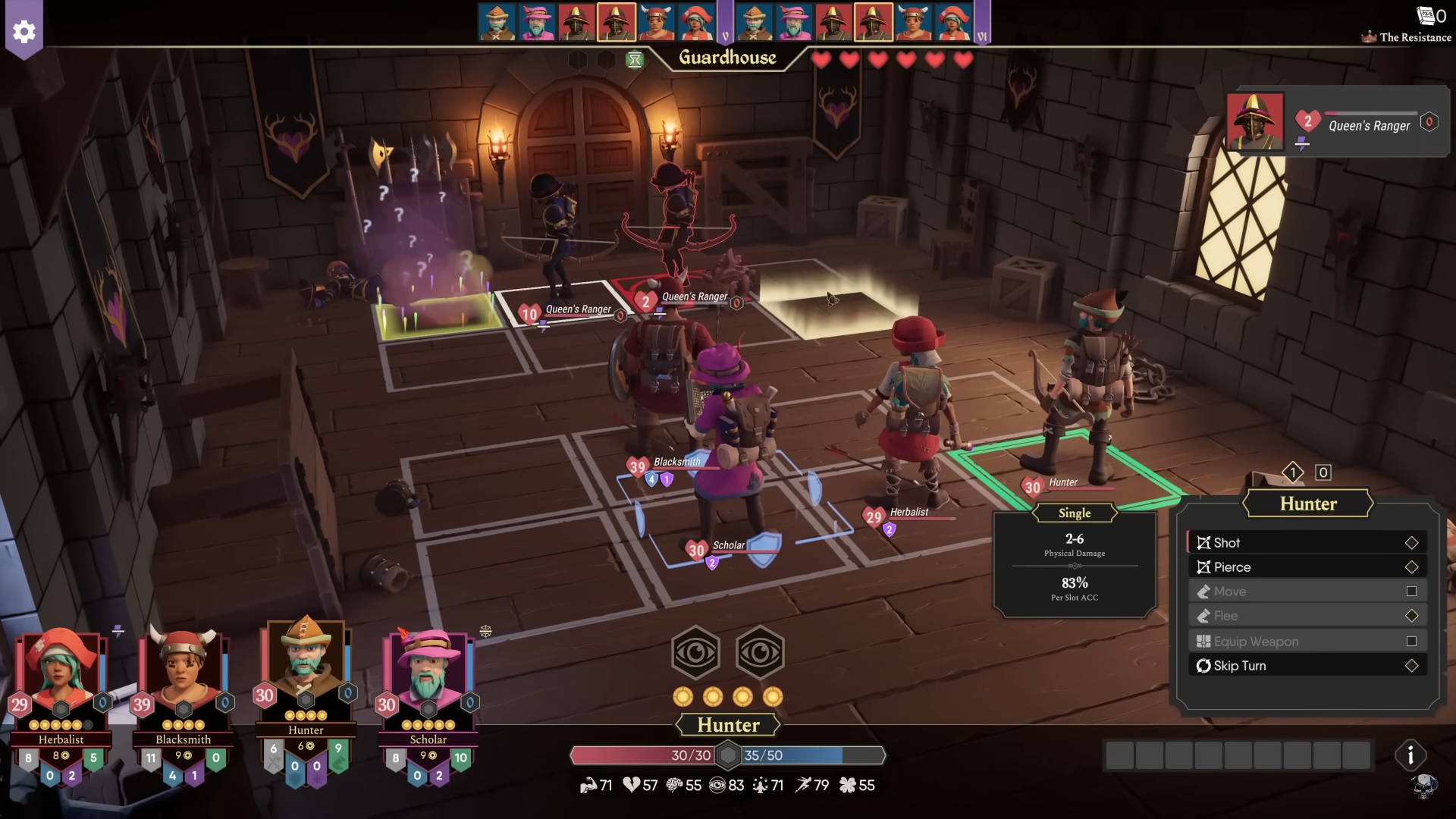 A screenshot of For the King 2's co-op gameplay.