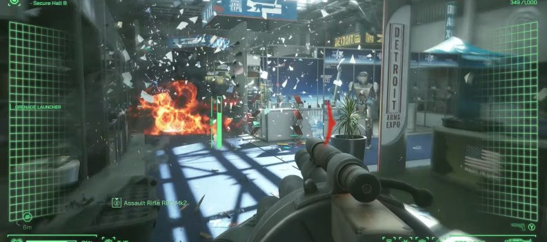 A screenshot of RoboCop: Rogue City's gameplay.