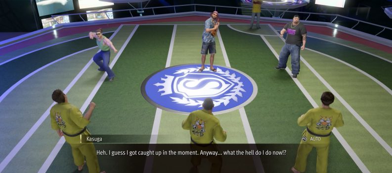 A screenshot of Sujimon Battle in Like a Dragon: Infinite Wealth